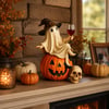 🔥Halloween Early Bird Sale🎃Ghost Wine Night Halloween Decor👻🍷
