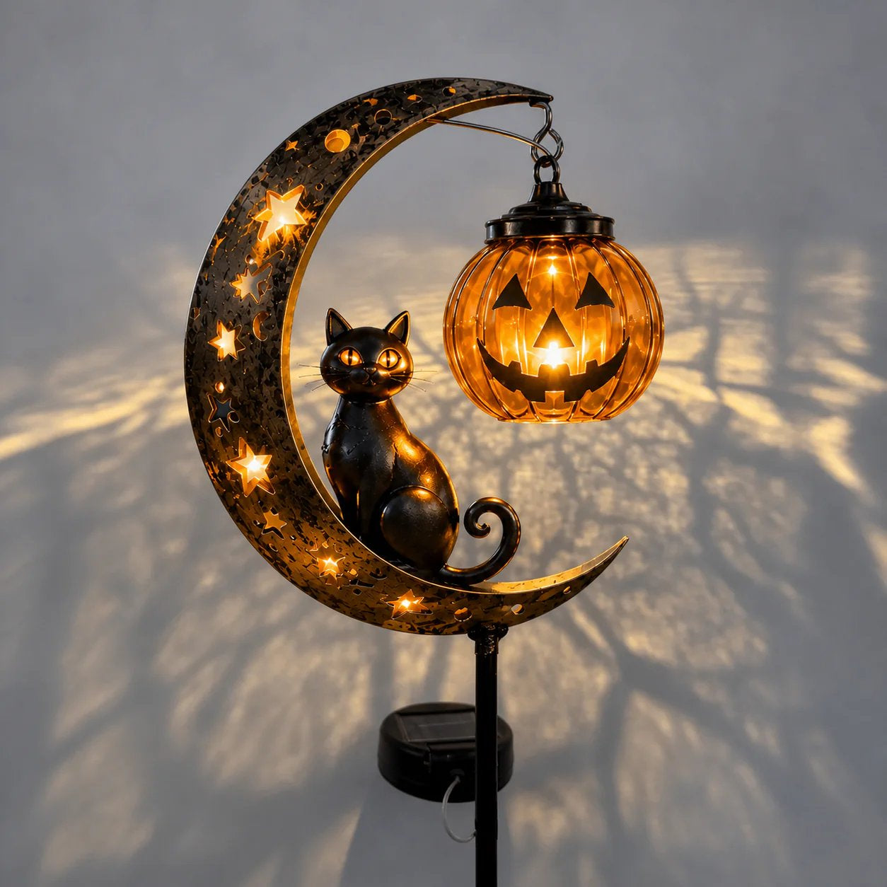 🎃 Halloween Early Bird Sale | 60% OFF Pumpkin Moon Garden Stake Light