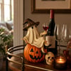 🔥Halloween Early Bird Sale🎃Ghost Wine Night Halloween Decor👻🍷