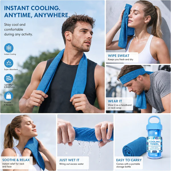 👉 Save 50%🔥Absorbent Quick-Drying Gym Cooling Towels🧊