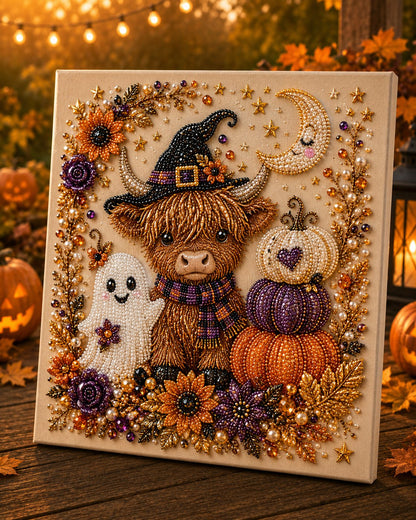 🔥Halloween Early Bird Sale🎃✨ Halloween Pearl Art DIY Kit – Turn Tiny Pearls into Spooky-Cute Magic