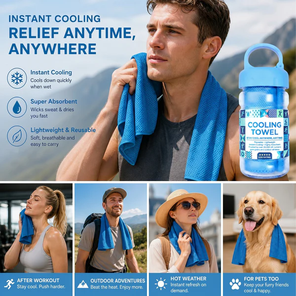 👉 Save 50%🔥Absorbent Quick-Drying Gym Cooling Towels🧊
