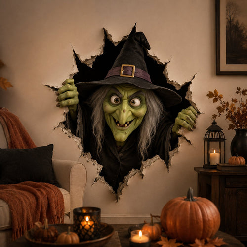 🔥Last Day 49% OFF-Halloween Break-In 3D Wall Decals