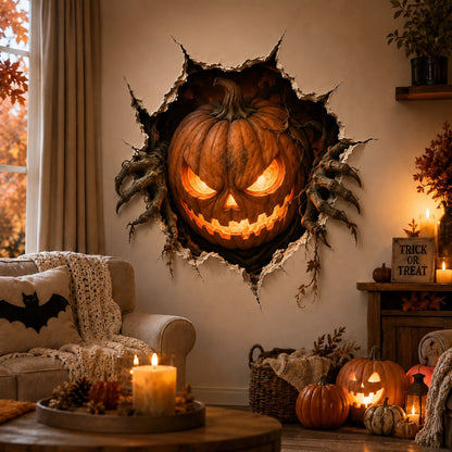🔥Last Day 49% OFF-Halloween Break-In 3D Wall Decals