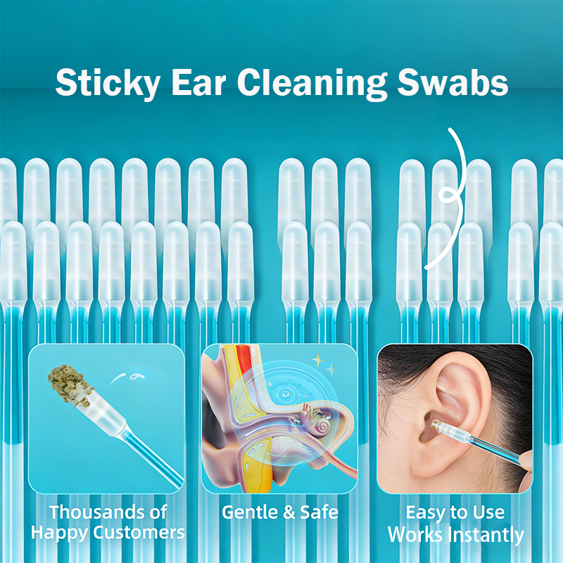 Sticky Ear Cleaning Sticks – Gentle, Visible Ear Care