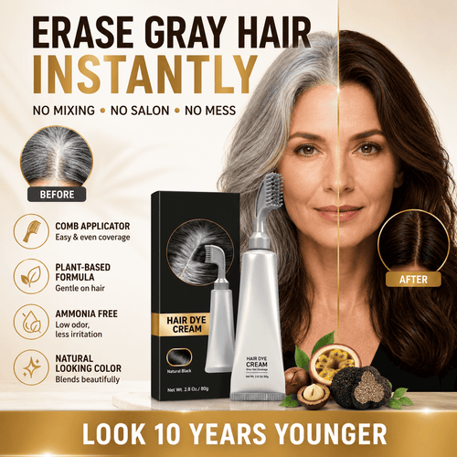 Hot Sell TODAY | Instant Gray Coverage Hair Dye Comb For Men & Women