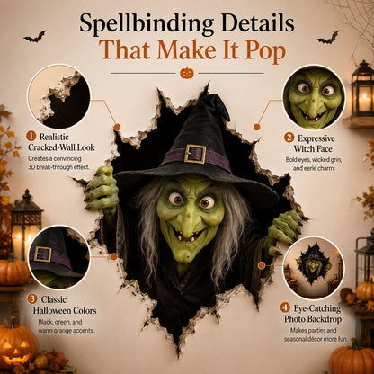 🔥Last Day 49% OFF-Halloween Break-In 3D Wall Decals