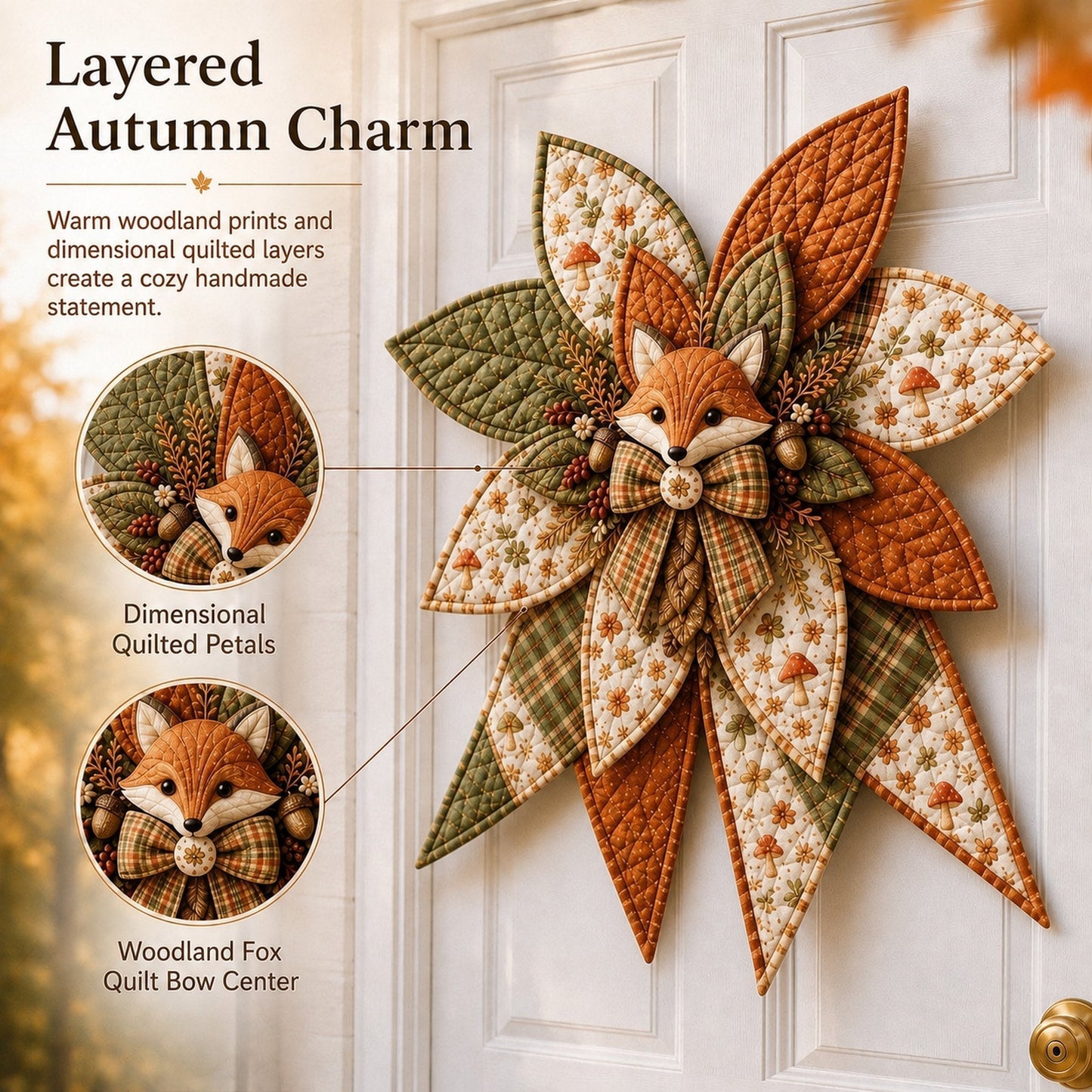 ⏳ Last Day 49% OFF – 🎀 Beginner-Friendly Oversized Quilted Bow Sewing Kit