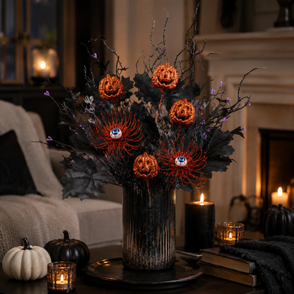 🔥Halloween Early Bird Sale🎃|🖤 Dark Gothic Halloween Stems – Instant Spooky Elegance for Any Vase or Mantel