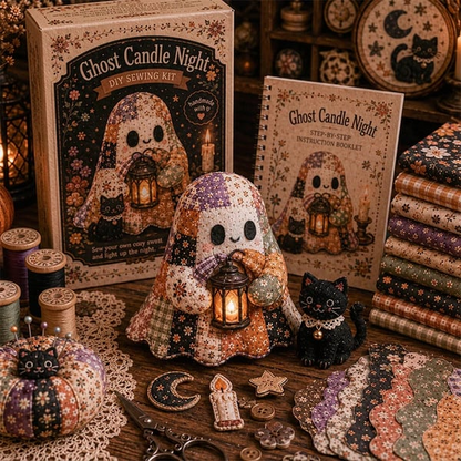 🔥Halloween Early Bird Sale🎃Little Ghost's Cozy Halloween DIY Patchwork Kit