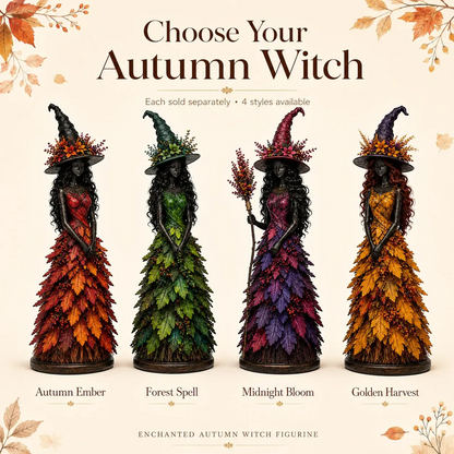 🧙‍♀Enchanted Autumn Witch Figurine🍂🎃