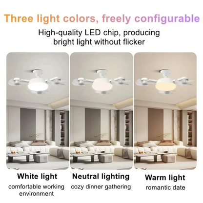 2-in-1 E27 Ceiling Fan Light WithRemote Control