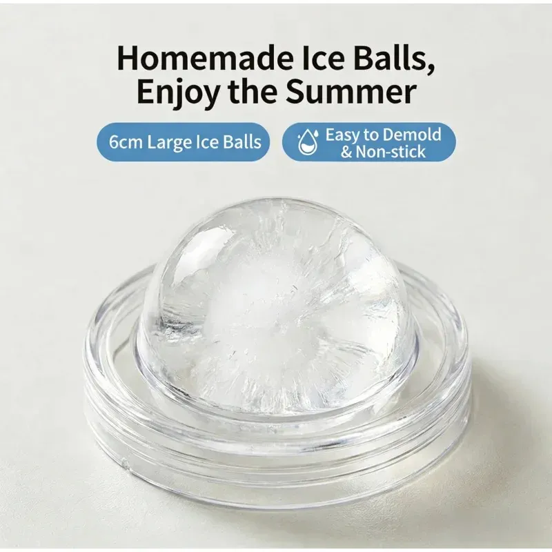 New Portable Foldable Ice Ball Cup with Built-in Straw