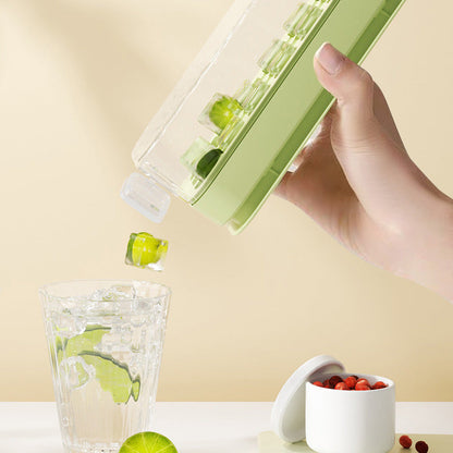 21 Compartment Press Type Ice Mold With Storage Box