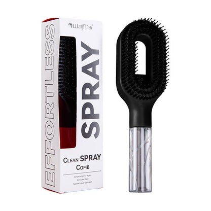 2026 new spray comb, double teeth design for scalp massage, styling comb, Hair brush for curly hair, anti-static, can be equipped with water or essential oil for hair care, salon hairdressing tools, Suitable for curly/straight hair