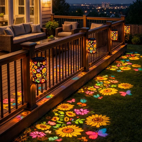 Hot Sale🔥Colorful Sunflower Glow Solar Garden Lantern