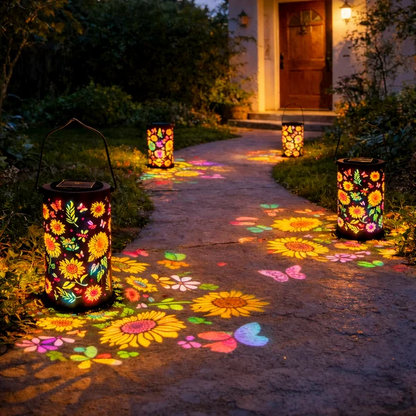Hot Sale🔥Colorful Sunflower Glow Solar Garden Lantern