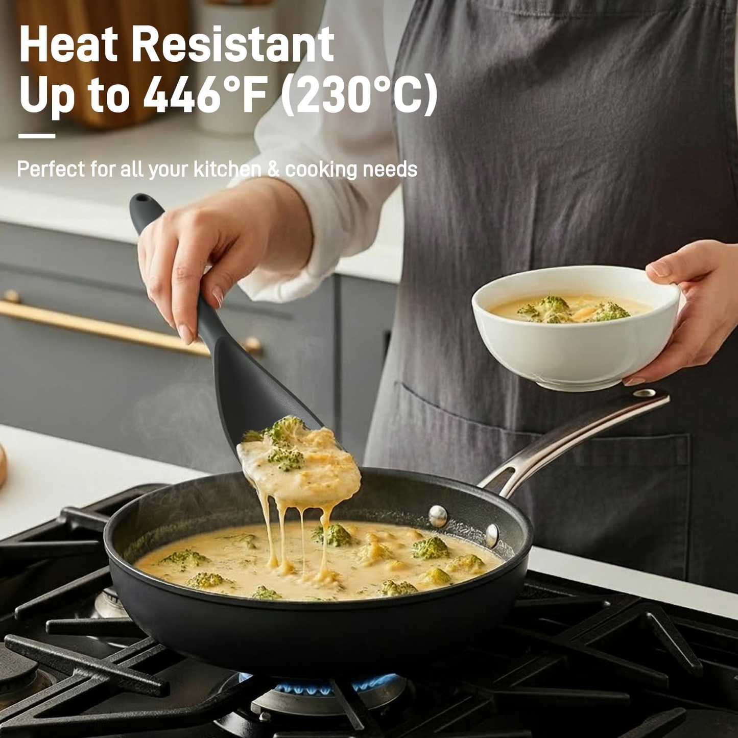 🍳Silicone Spoonula For Nonstick Cookware