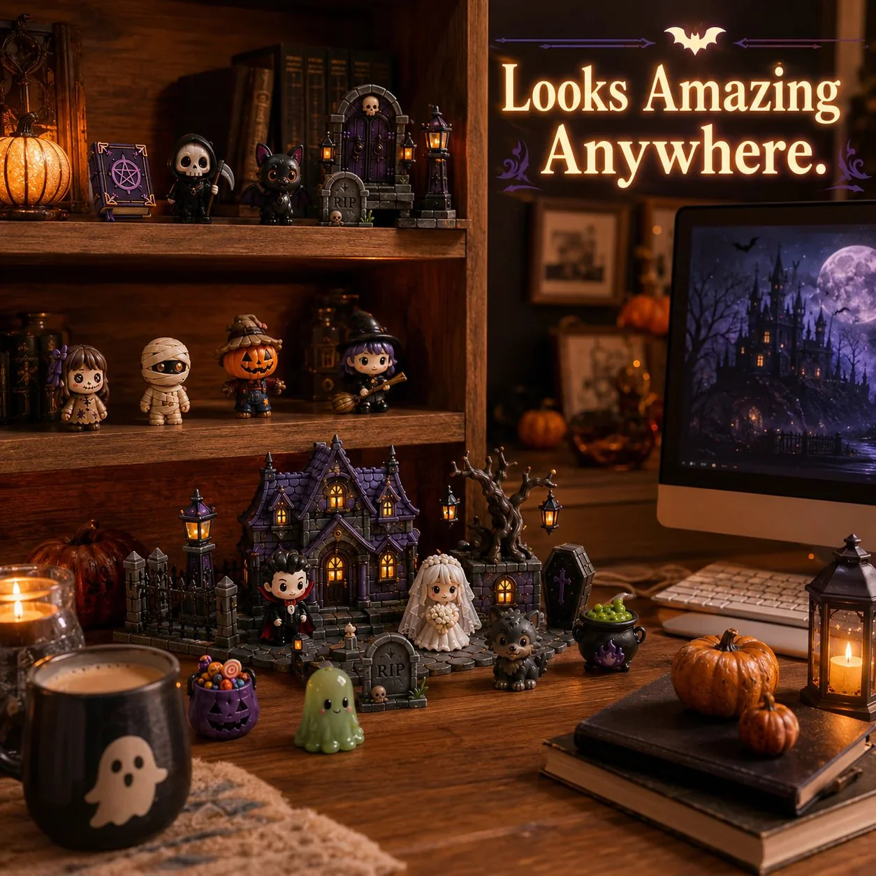 😶‍🌫️Build Your Own Spooky Haunted House | Halloween Countdown Advent Calendar Ornament Set