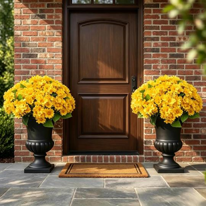 💥Limited Stock 60% OFF🌼Welcome Autumn- Artificial Outdoor Sunset Mums Flowers - UV Resistant, Waterproof, Windproof