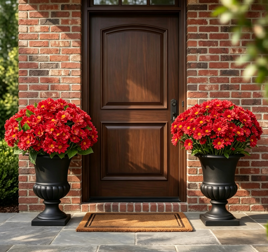 💥Limited Stock 60% OFF🌼Welcome Autumn- Artificial Outdoor Sunset Mums Flowers - UV Resistant, Waterproof, Windproof