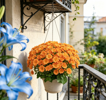 💥Limited Stock 60% OFF🌼Welcome Autumn- Artificial Outdoor Sunset Mums Flowers - UV Resistant, Waterproof, Windproof
