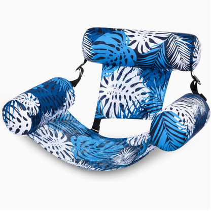 Inflatable Pool Hammock Chair, Foldable Water Floating Lounge Bed for Adults, Multi-Use Pool Float Sofa