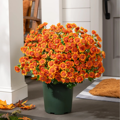💐2026 Spring Hot Sale💥- Artificial Outdoor Sunset Mums Flowers - UV resistant, Waterproof, Windproof