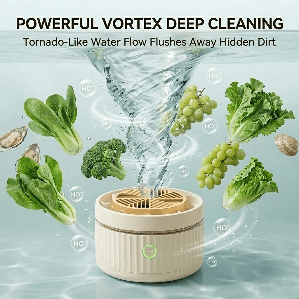 Multi-Function Food Purifier - Removes bacteria, pesticide residues, hormones, antibiotics, and heavy metals