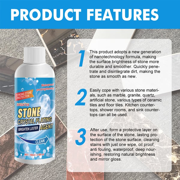 🔥2026 Hot Sale🔥Stone Stain Remover Cleaner (Effective Removal of Oxidation, Rust, Stains)