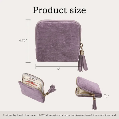 Jewelry Zippered Pocket CaseTravel Jewelry Bag PortableOrganizer