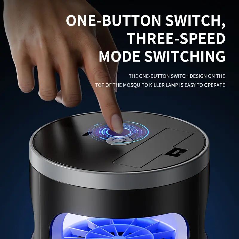 Indoor Insect Trap with Light and Suction Non Zapper Flying Bug Catcher for Mosquitoes Fruit Flies Gnats and Moths Includes One 18650 Rechargeable Lithium Battery