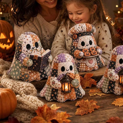 🔥Halloween Early Bird Sale🎃Little Ghost's Cozy Halloween DIY Patchwork Kit