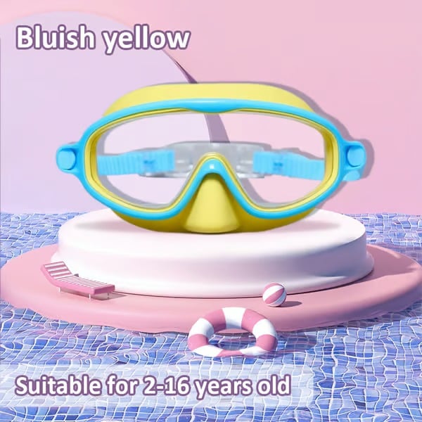 🏊‍♀️-HD children's large frame waterproof and anti-fog swimming goggles