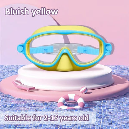 🏊‍♀️-HD children's large frame waterproof and anti-fog swimming goggles