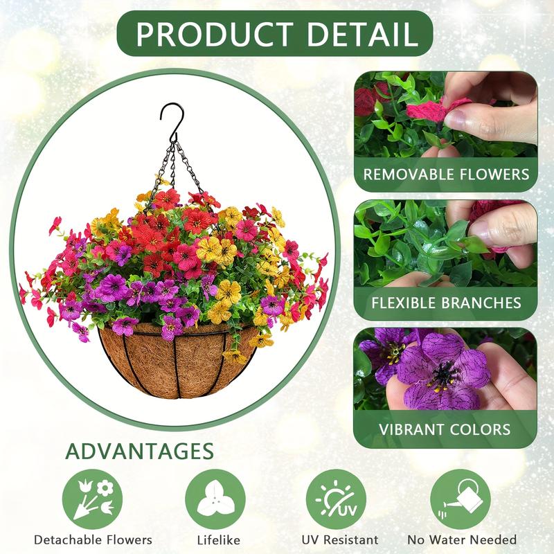 🔥Last Day Each Only $4.99🔥UV Resistant Look Real Colorful Spring Flowers