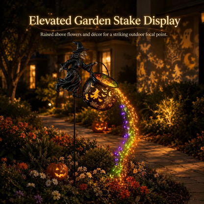 5K+ people purchased it over the past week.🧙‍♀Halloween Witch Cauldron Garden Light🎃✨