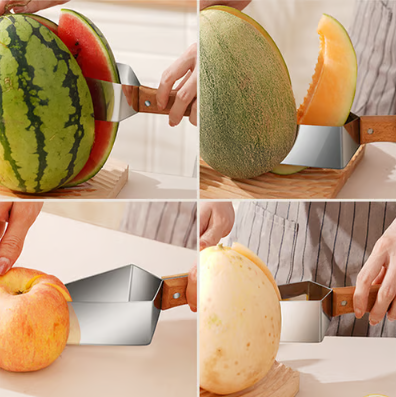 Multi-Use Triangular Fruit Cutter | Works for Watermelon, Melon & Apple