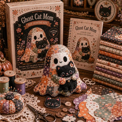 🔥Halloween Early Bird Sale🎃Little Ghost's Cozy Halloween DIY Patchwork Kit