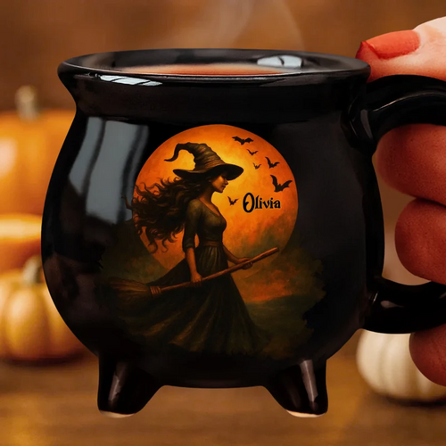 🔥Halloween Early Bird Sale🎃Custom  Witch Cauldron Mug — The Ultimate Halloween Brew! 🔮💀☕️