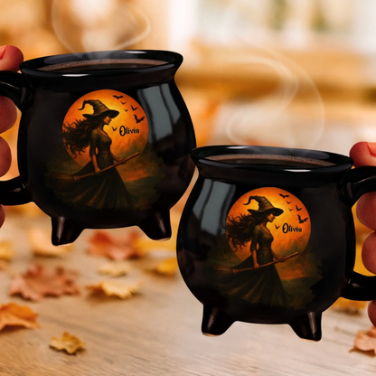 🔥Halloween Early Bird Sale🎃Custom  Witch Cauldron Mug — The Ultimate Halloween Brew! 🔮💀☕️