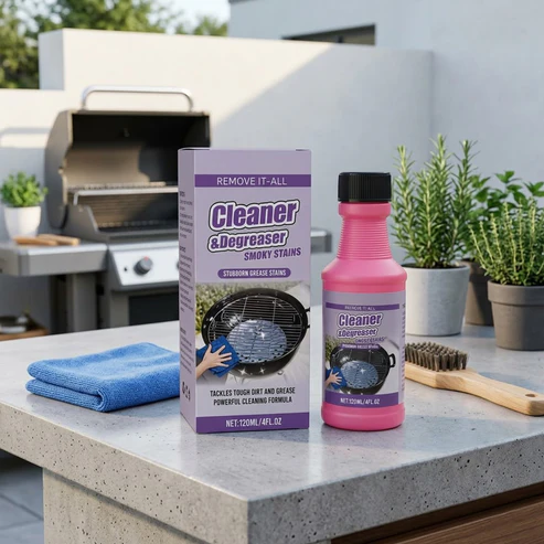 Heavy Duty BBQ Grill Cleaner Degreaser Spray For Grease And SmokyStain Removal