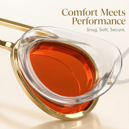 Premium Aviator Swim GogglesAnti-Leak Wide View TrainingMask