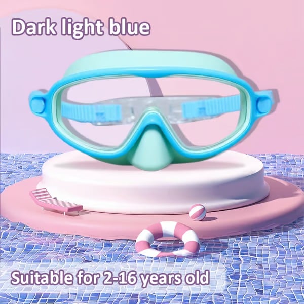 🏊‍♀️-HD children's large frame waterproof and anti-fog swimming goggles