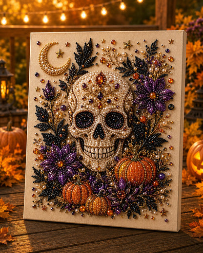 🔥Halloween Early Bird Sale🎃✨ Halloween Pearl Art DIY Kit – Turn Tiny Pearls into Spooky-Cute Magic