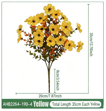 Fall Artificial Flower Halloween UV Resistant Colorful Fake Flower