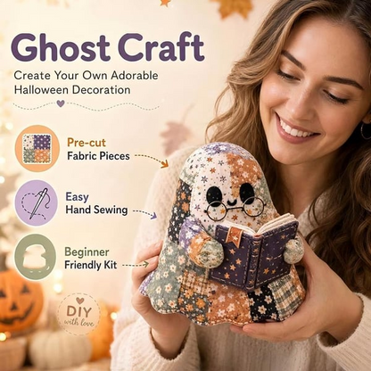 🔥Halloween Early Bird Sale🎃Little Ghost's Cozy Halloween DIY Patchwork Kit