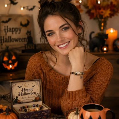 🔥Halloween Early Bird Sale🎃 Limited Edition Halloween Beaded Bracelet Set | Spooky Cute Gift Jewelry
