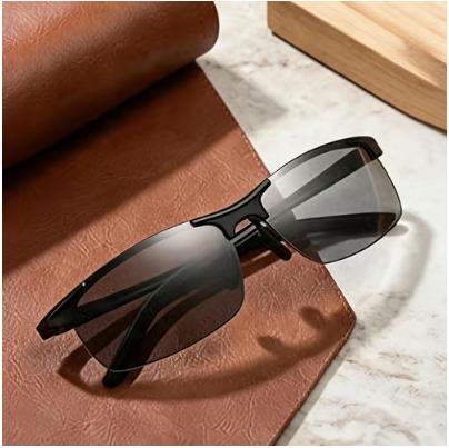New stylish anti-glare polarized photochromic sunglasses