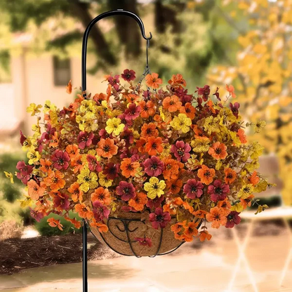 Fall Artificial Flower Halloween UV Resistant Colorful Fake Flower